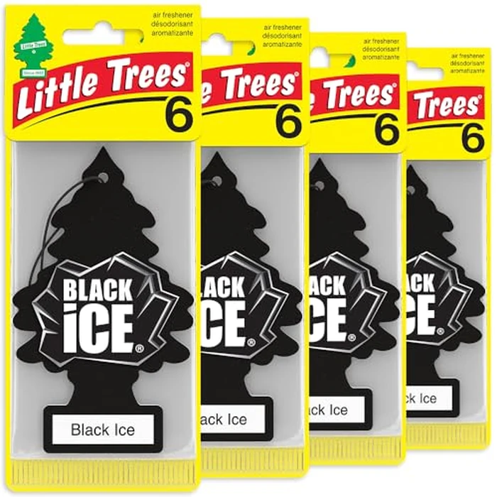 LITTLE TREES Car Air Freshener | Hanging Tree Provides Long Lasting Scent for Auto and Home | Black Ice, 24 Air Fresheners by LITTLE TREES - Used - Very Good condition