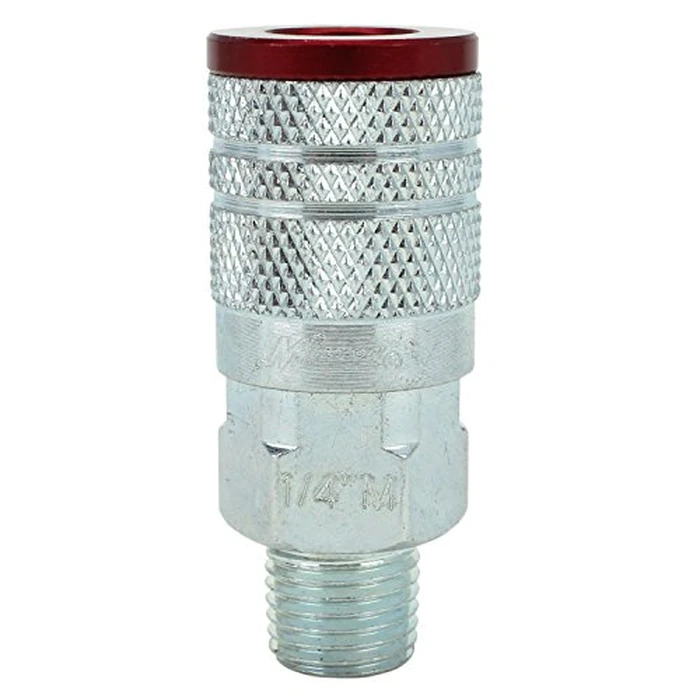 ColorFit by Milton 716MC Pneumatic Couplers - (M-Style, Red) - 1/4" NPT Male, (Box of 10) by Milton - Image 4