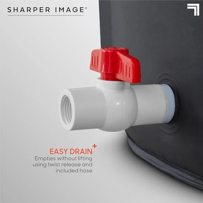 Sharper Image Ice Bath - Portable Cold Plunge, Revitalising Cold Water Therapy Tub for Workout Recovery & Stress Reduction, Ice Tubs for Full Body Immersion, Folding Ice Plunge Tub with Protective Lid by Sharper Image - Image 4