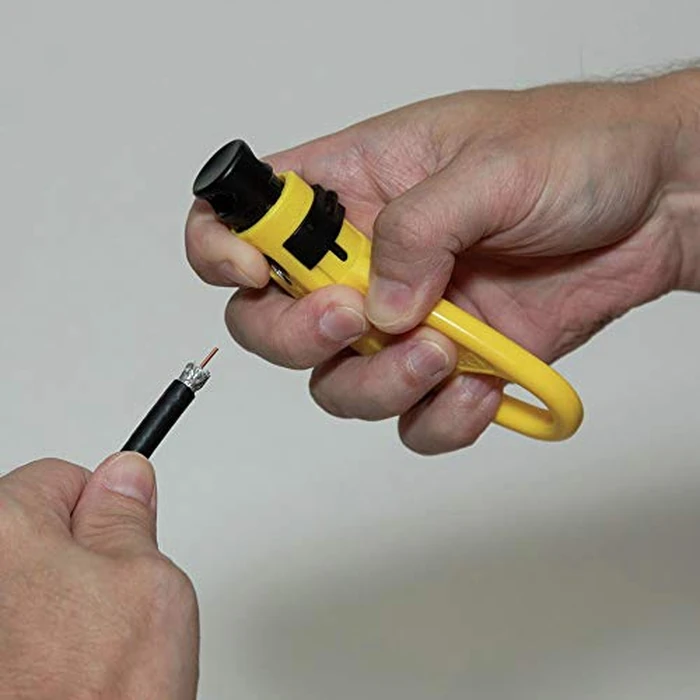 Klein Tools VDV002-818 Coax Install and Test Kit with Crimp Tool, Includes Tester, Stripper and Universal F Connectors by KLEIN TOOLS - Image 5