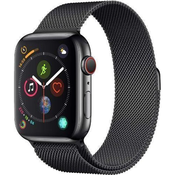 Apple Watch Series 4 (Cellular + GPS) - 16GB - 40mm - Space Black Stainless Steel Case with Black Stainless Steel Milanese Loop Band by Apple - Image 2