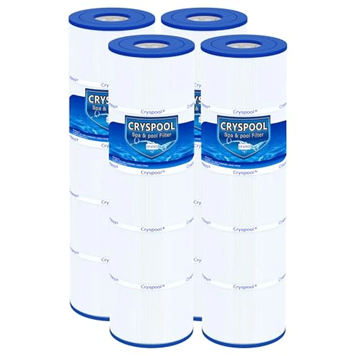 Cryspool(R) 07072 Filter Compatible with CX880XRE, SwimClear C4030, C4025, C4020, PA106-PAK4, C-7488, FC-1226, 4x106 Sq. Ft Pool Filter Cartridge, 4 Pack by Cryspool - Used - Very Good condition - US$126.13