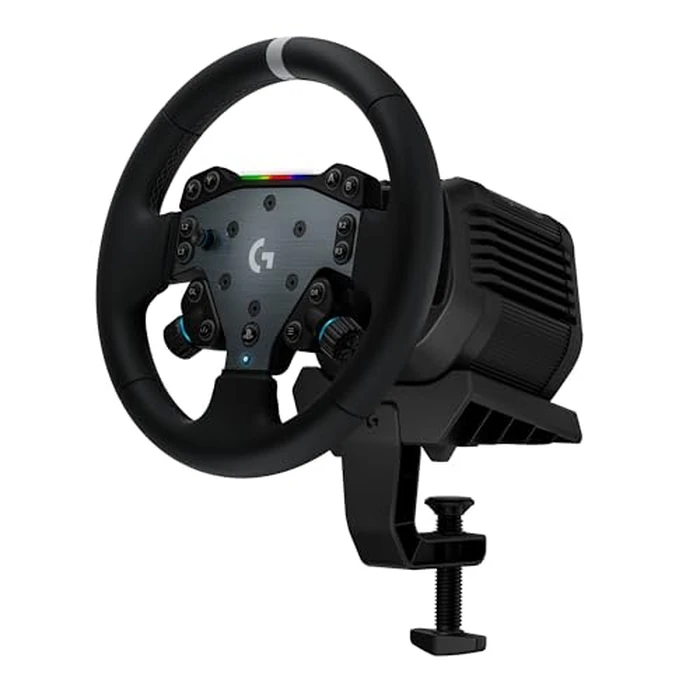 RS50 Racing Wheel, Hub, and Base for PS5/PS4/PC: 8 Nm Direct Drive, 11 inch Wheel, 13 Buttons, Adjustable Paddle Shifters, TRUEFORCE Force Feedback Integration with Major Titles - Black by Logitech G - Used - Very Good condition - CA$681.40