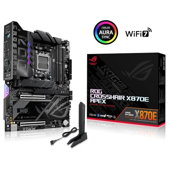 ASUS ROG Crosshair X870E APEX Gaming Motherboard Socket AMD AM5 (Ryzen 9000, ATX, PCIe 5.0, DDR 5 Memory, WiFi 7, AI Overclocking, PCIe Q-Release, Aura Sync) by ASUS - Image 2