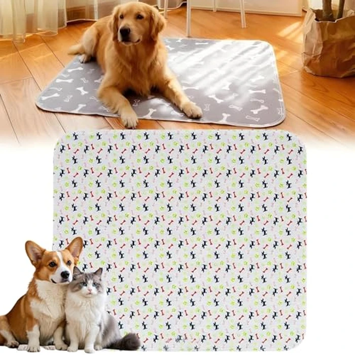 Puppy Pads with pheromones, Elite Pads for Cats, Washable Puppy Pads for Dogs and Cats, Leak-Proof & Anti-Slip Pet Training Pad for Home & Travel(White, XL: 35.4" x 31.5") by Kacitalone - Used - Like New condition - US$32.75