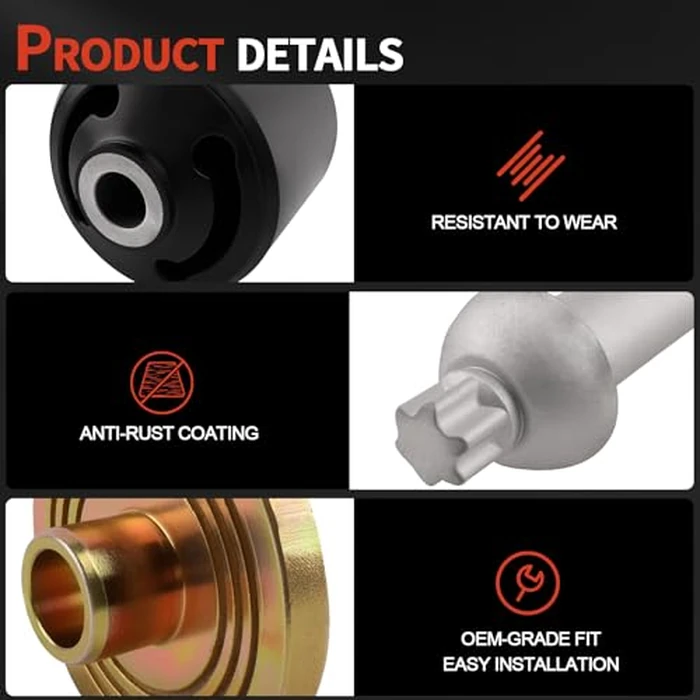 KJYDXYS Quick Align Pivot Bolt Bushing Kit Compatible with Hendrickson Turner Trailer INTRAAX HT HLM FM20 LK Series with Alignment Collars, Replace 24691S, S-28654 by KJYDXYS - Image 3