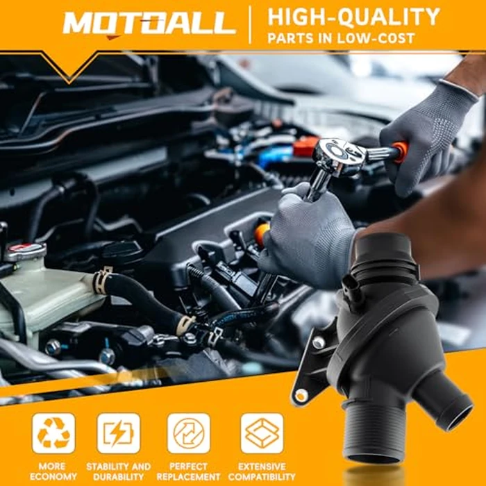 MOTOALL Engine Thermostat Compatible with BMW X1 X3 X4 X5 Z4 228i 320i 328i 428i 528i N20 2.0L Replaces # 11537588257, 11537633476, 11537633477, 11538635689 by MOTOALL - Image 2