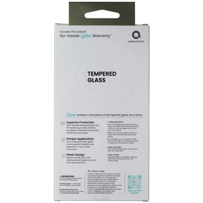 Quikcell Tempered Glass Screen Protector for Samsung Galaxy A15 5G - Clear by Quikcell - Image 2