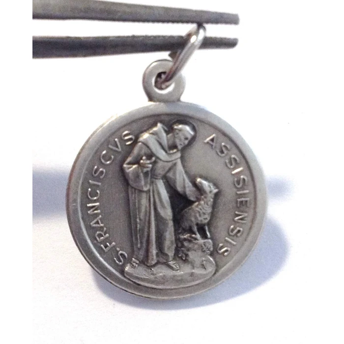 I G J Saint Francis of Assisi Medal - The Patron Saints Medals -100% Made in Italy (St.Francis with the Wolf) by I G J - Image 2