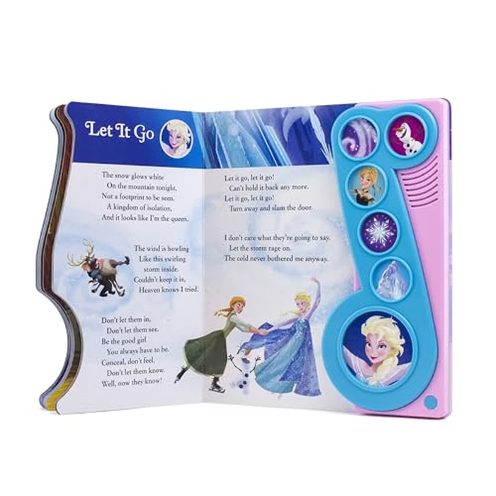 Disney Frozen Elsa, Anna, Olaf, and More! - Let It Go Little Music Note Sound Book - PI Kids (Play-A-Song) by PI Kids - Image 3