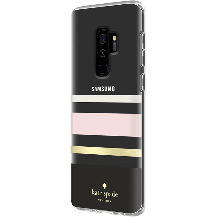 Kate Spade Flexible Hardshell Phone Case for Galaxy S9+ - Charlotte Stripe Black by Kate Spade - Image 2