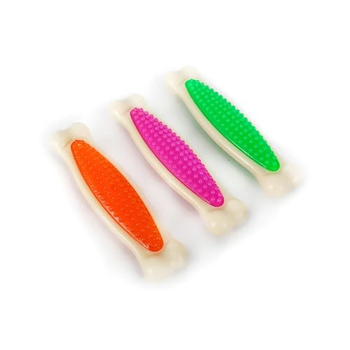 Hartz Chew 'n Clean Tuff Bone Tough Dog Chew Toy, Large 3 Pack by Hartz - Image 1