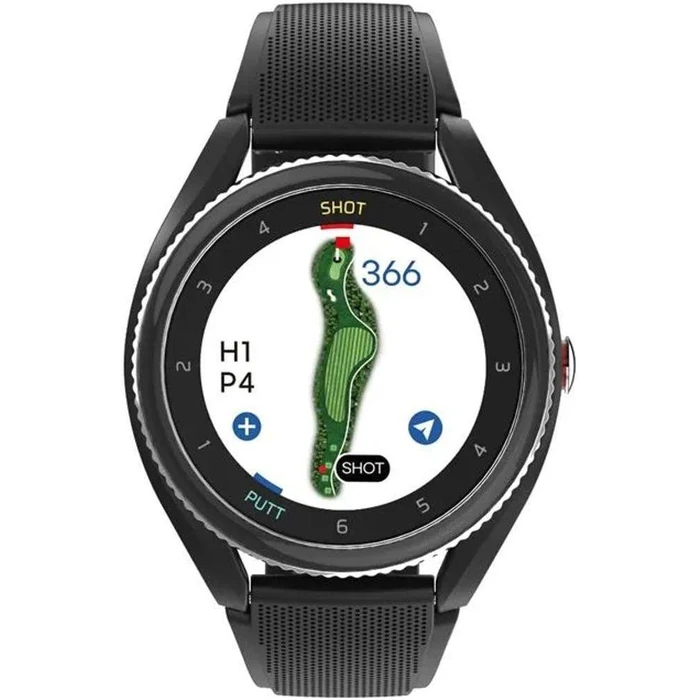 Voice Caddie T9 Golf GPS Watch - 30.4mm - Black Plastic Case with Black Silicone Silicone Band by Voice Caddie - Refurbished - Excellent condition - CA$485.98