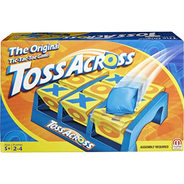 Mattel Games Toss Across Game, Beanbag Tic Tac Toe for 2 to 4 Players Ages 5 Years and Older by Mattel Games - Image 1