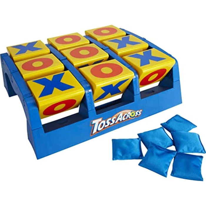 Mattel Games Toss Across Game, Beanbag Tic Tac Toe for 2 to 4 Players Ages 5 Years and Older by Mattel Games - Image 3