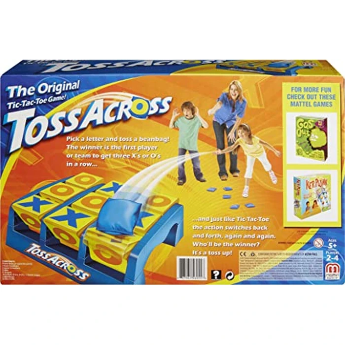 Mattel Games Toss Across Game, Beanbag Tic Tac Toe for 2 to 4 Players Ages 5 Years and Older by Mattel Games - Image 4