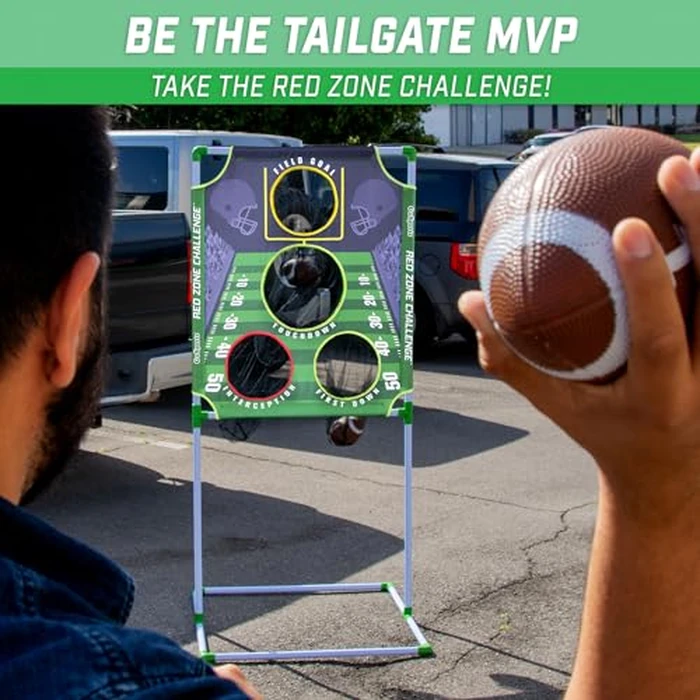 GoSports Red Zone Challenge Football Toss Game - Includes Target, 4 Footballs, Scoreboard and Case by GoSports - Image 2