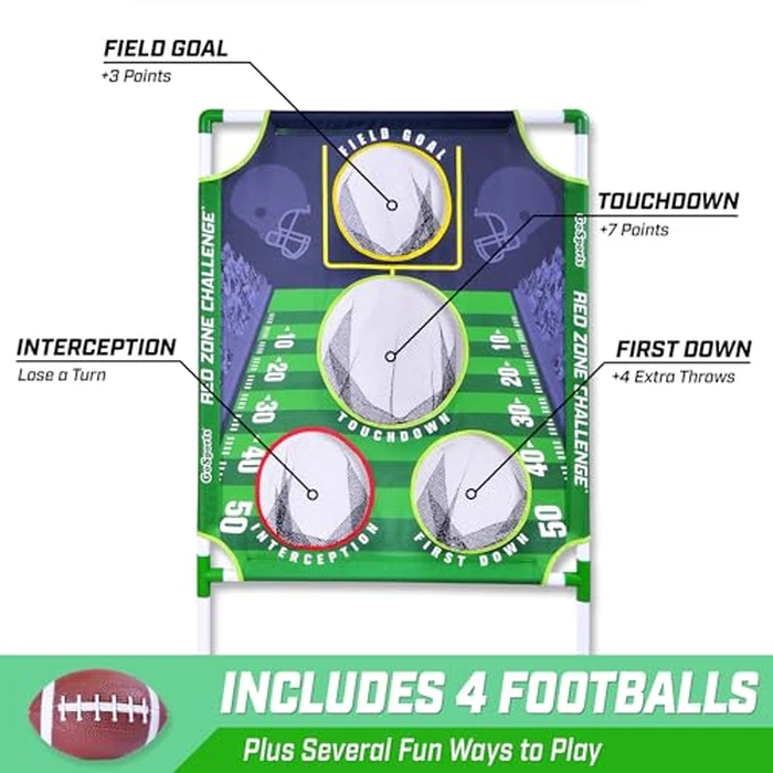 GoSports Red Zone Challenge Football Toss Game - Includes Target, 4 Footballs, Scoreboard and Case by GoSports - Image 3