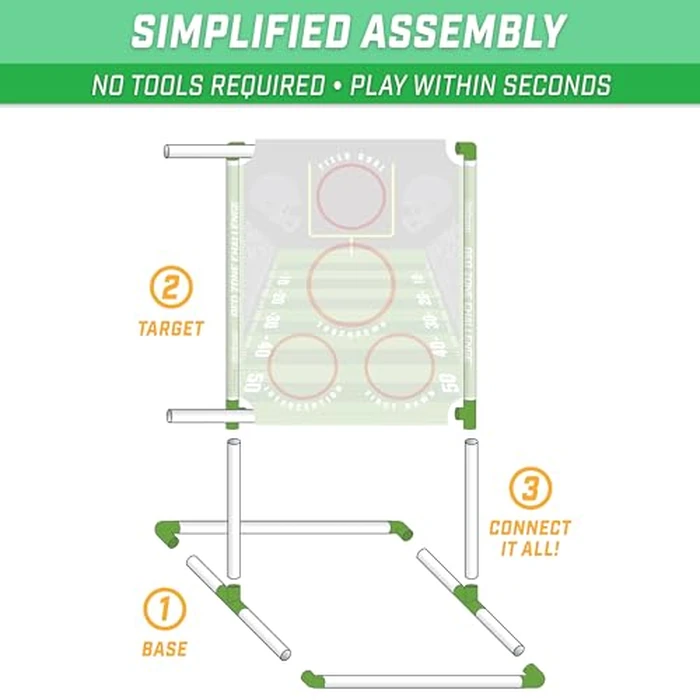 GoSports Red Zone Challenge Football Toss Game - Includes Target, 4 Footballs, Scoreboard and Case by GoSports - Image 4