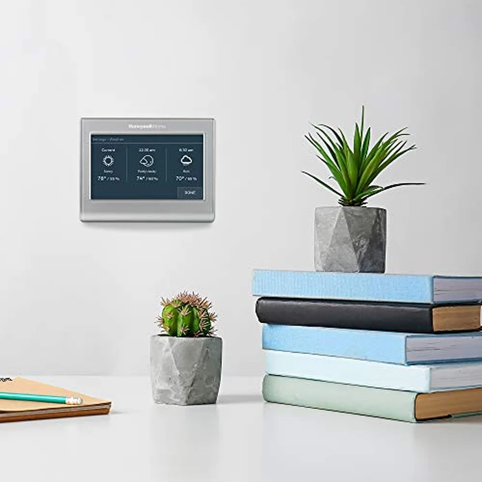 Honeywell Home RTH9585WF1004 Wi-Fi Smart Color Thermostat, 7 Day Programmable, Touch Screen, Energy Star, Alexa Ready, Gray by Honeywell Home - Image 2