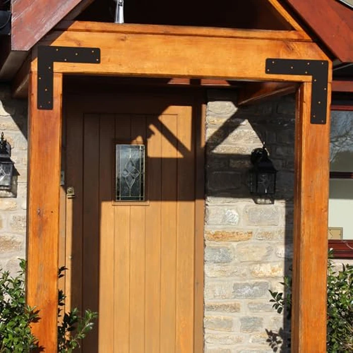 2 Pcs L Shape Flat Bracket. 12"x12" Mending Plate with Black Powder-Coated Right Angle Brackets, Corner Bracket, L Shape Plate Fit 4x4,6x6 for Repair House,Furniture,Pavilion,Truss framing by ICokin - Image 7