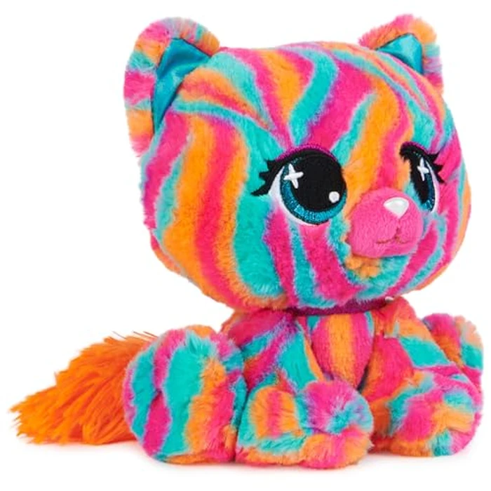 GUND P.Lushes Designer Fashion Pets Emelia Vento Premium Cat Stuffed Animal, Pink and Blue, 6” by GUND - Image 2
