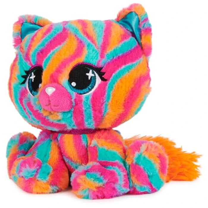 GUND P.Lushes Designer Fashion Pets Emelia Vento Premium Cat Stuffed Animal, Pink and Blue, 6” by GUND - Image 3