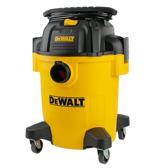 DEWALT Shop Vacuum 6 Gallon 4HP Poly Wet Dry Vacuum Ultimate Cleaning Solution for Construction Workshop Environments for Jobsite Garage Home W/Inflation Ket, Yellow, DXV06PL by DEWALT - Used - Like New condition - CA$139.00