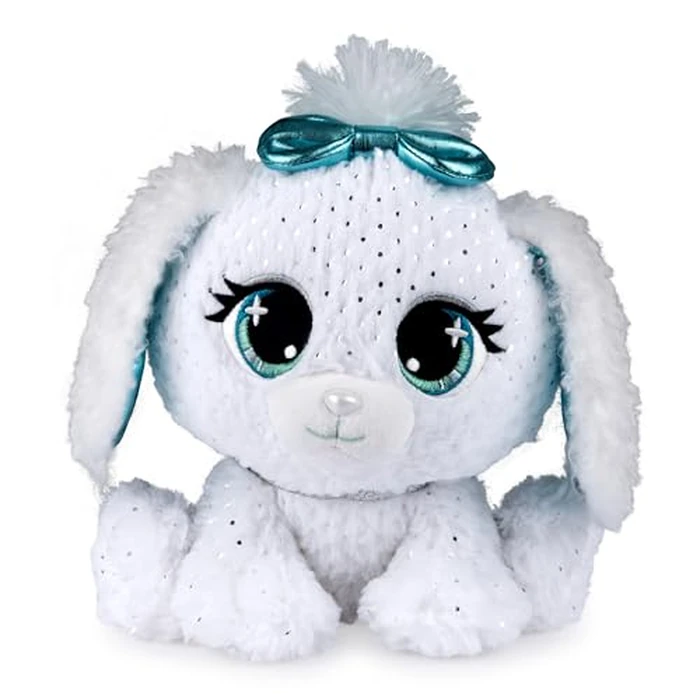 P.Lushes Designer Fashion Pets Bianca Blings Premium Puppy Dog Stuffed Animal, White and Blue, 9" by GUND - Used - Like New condition - US$12.46