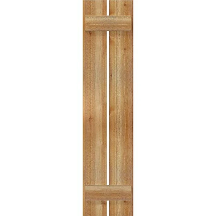 Ekena Millwork RBS06S11X048RWR TimberCraft Two 5 3/8" Boards Spaced Board-n-Batten, Rustic Wood Shutters (Per Pair), 11 1/4"W x 48"H, Rough Sawn Western Red Cedar by Ekena Millwork - Image 5