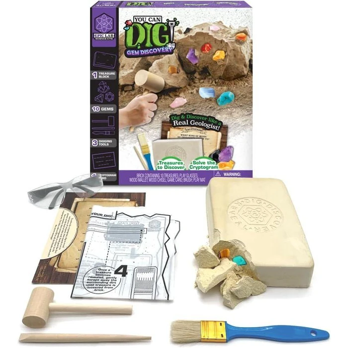 ArtSkills Epic Lab You Can Dig Gem Discovery Science Kits (15 Pieces) - Purple by ArtSkills - Refurbished - Brand New condition