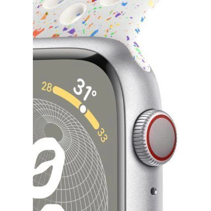 Apple Watch Series 9 (Cellular + GPS) - 64GB - 41mm - Silver Aluminum Case with Storm Blue Rubber Sport Band - One Size by Apple - Image 3