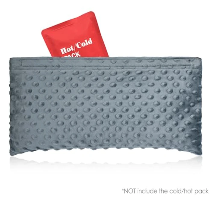 D. Cozy Hysterectomy Pillow Post Surgery Hysterectomy Recovery Must Haves Gifts Seatbelt Pillows with Pocket for Hot Cold Pack, After Surgery Abdominal Tummy Tuck Car Pillow Minky Dot Dark Gray by D. Cozy - Image 4