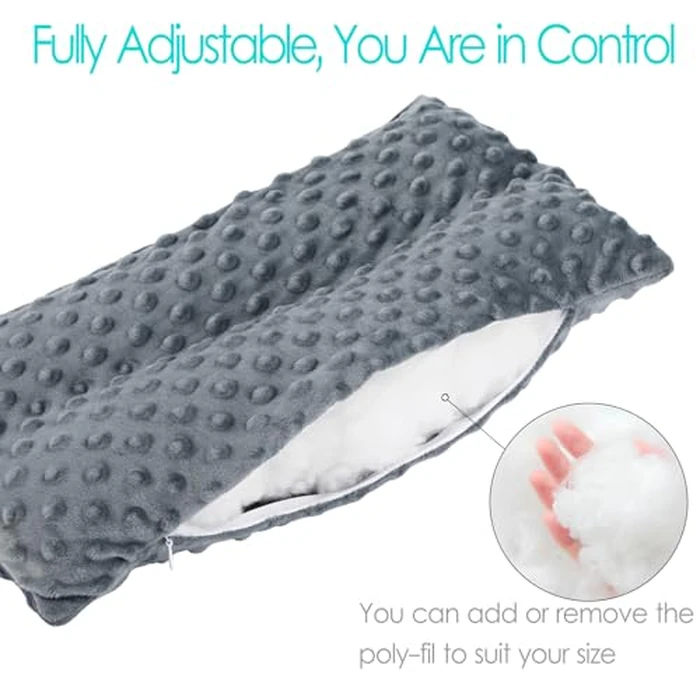 D. Cozy Hysterectomy Pillow Post Surgery Hysterectomy Recovery Must Haves Gifts Seatbelt Pillows with Pocket for Hot Cold Pack, After Surgery Abdominal Tummy Tuck Car Pillow Minky Dot Dark Gray by D. Cozy - Image 6