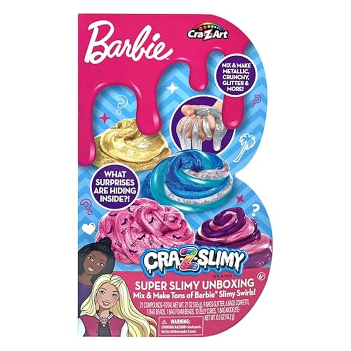 Barbie CRA-Z-Slimy Super Slimy Unboxing Slime Kit, Mix & Make Tons of Barbie Slime for Ages 6 and Up by Cra-Z-Art - Used - Very Good condition - US$17.59