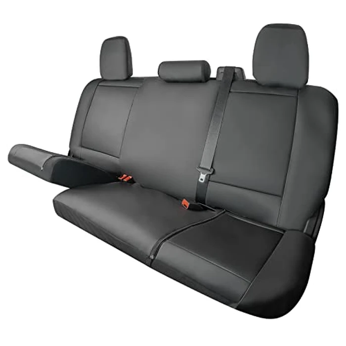 X Truck Accessories Universal Truck Bench Seat Cover; Fits All Full-Size Silverado F-150 Ram Sierra Titan Tundra Pickup Trucks; to Fit Folding, Split Bench or Standard Bench Seat; Faux Leather, Black by X Truck Accessories - Image 1