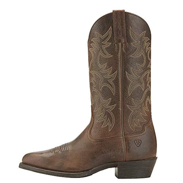 Ariat Men's Heritage Western R Toe Western Boot, Distressed Brown, 9.5 D US by ARIAT - Image 3