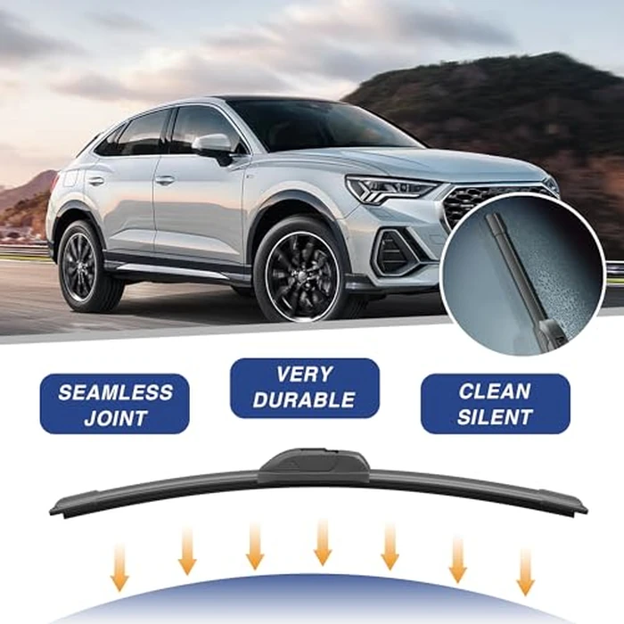 ICEXSNOW 28"+14" Wiper Blades Replacement for Hyundai Elantra 2016-2011 Toyota Corolla 2020-2023 Prius C 2021-2012 Honda Fit 2020-2009 Forte 14-18 All-Season Windshield Wiper Blades by icexsnow - Image 2