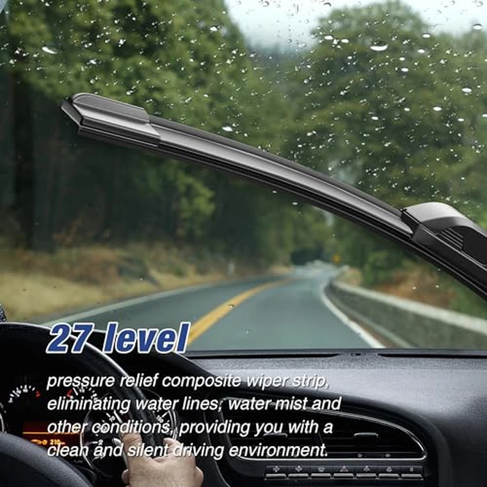ICEXSNOW 28"+14" Wiper Blades Replacement for Hyundai Elantra 2016-2011 Toyota Corolla 2020-2023 Prius C 2021-2012 Honda Fit 2020-2009 Forte 14-18 All-Season Windshield Wiper Blades by icexsnow - Image 3