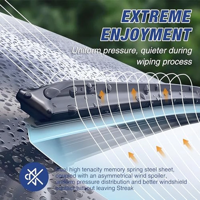 ICEXSNOW 28"+14" Wiper Blades Replacement for Hyundai Elantra 2016-2011 Toyota Corolla 2020-2023 Prius C 2021-2012 Honda Fit 2020-2009 Forte 14-18 All-Season Windshield Wiper Blades by icexsnow - Image 5