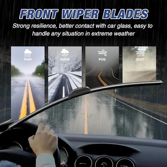 ICEXSNOW 28"+14" Wiper Blades Replacement for Hyundai Elantra 2016-2011 Toyota Corolla 2020-2023 Prius C 2021-2012 Honda Fit 2020-2009 Forte 14-18 All-Season Windshield Wiper Blades by icexsnow - Image 7