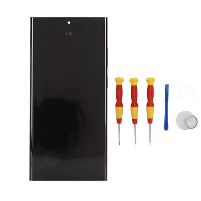 Phone Screen Replacement, Digitizer Screen Touch Assembly Fix Kit with Frame Fingerprint Function and Repair Tool, for S918U S918U1, S918W, S918A W US Version by Yunir - Image 1
