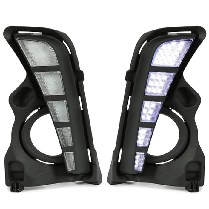 HECASA LED Daytime Running Light Fog Lamp Compatible with 2017-2019 Toyota Highlander DRL Turn Signal Replacement W/O Bundles 2Pcs by HECASA - Image 7