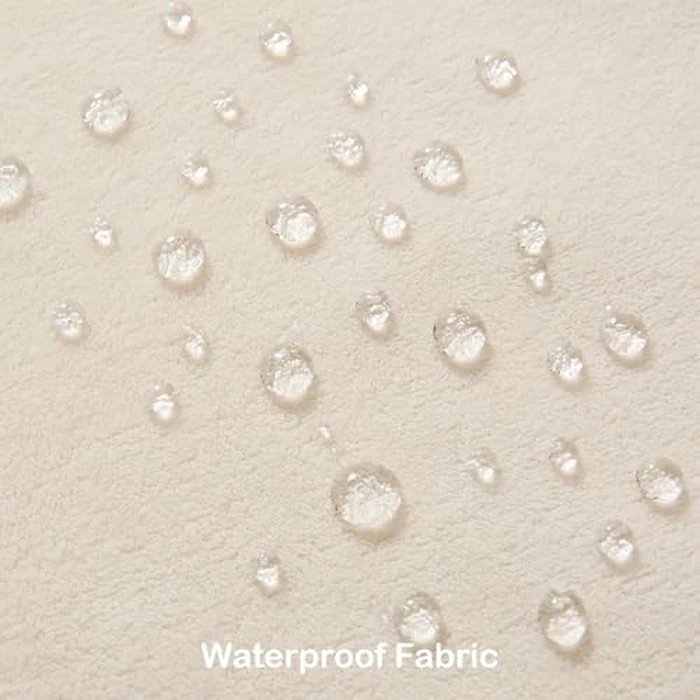 Kevin Textile Waterproof Decorative Pillow Covers Cream White 18x18 Inch Pack of 2 Soft Boucle Textured Throw Pillowcases Elegant Accent Pillows for Couch Sofa Chair Bed Home Decor Indoor Outdoor by K KEVIN TEXTILE - Image 4