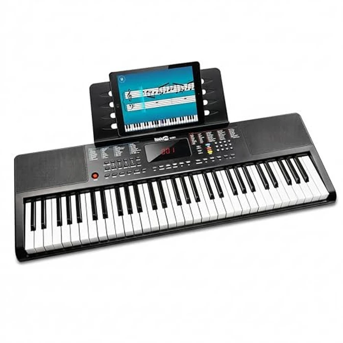 RockJam 61-Key Compact Keyboard Piano with LED Display, Keynote Stickers & Lessons by RockJam - Used - Very Good condition