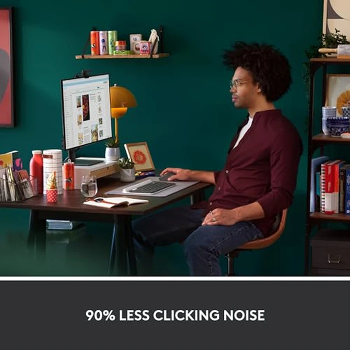 Logitech Signature M550 Wireless Mouse - for Small to Medium Sized Hands, 2-Year Battery, Silent Clicks, Bluetooth, Multi-Device Compatibility - Black by Logitech - Image 4