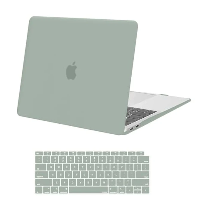 MOSISO Compatible with MacBook Air 13 inch Case 2022 2021 2020 2019 2018 Release A2337 M1 A2179 A1932 Touch ID, Plastic Hard Shell Cover&Keyboard Cover for MacBook Air 13.3 inch Case, Antique Green by MOSISO - Used - Like New condition - CA$13.28