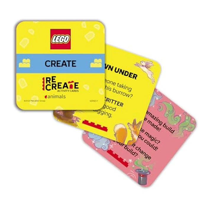 LEGO Recreate Activity Cards - Animals | Creative Building Game with 30+ Activity Cards & 25 LEGO Elements | Ages 6+ by AMEET - Image 4