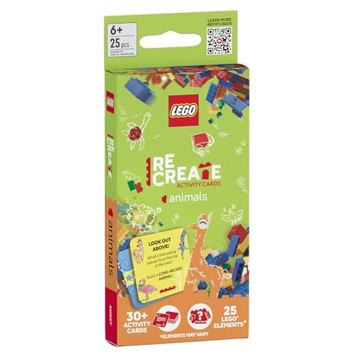 LEGO Recreate Activity Cards - Animals | Creative Building Game with 30+ Activity Cards & 25 LEGO Elements | Ages 6+ by AMEET - Image 7