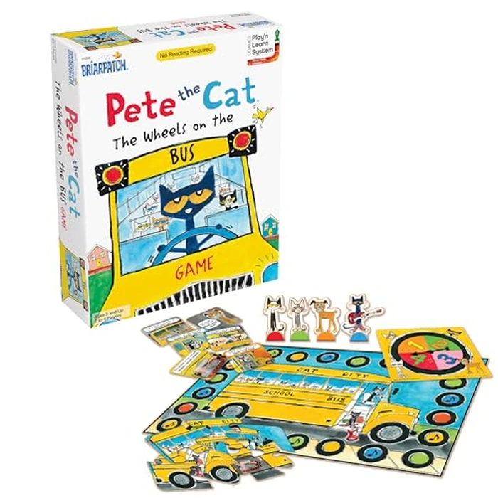 Briarpatch | Pete The Cat Wheels on The Bus Game, Fans of Pete The Cat Books, Ages 3+ by Briarpatch - Used - Like New condition - US$7.92